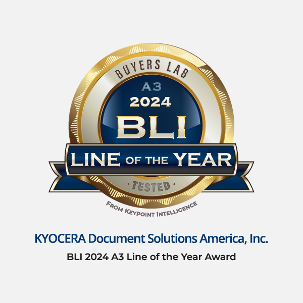 Kyocera was honored with the 2024 A3 Line of the Year award.