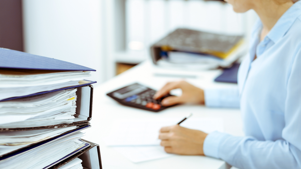 Documentos en oficina